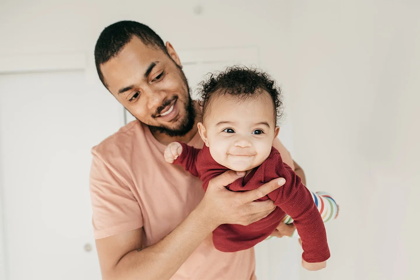 Father with baby