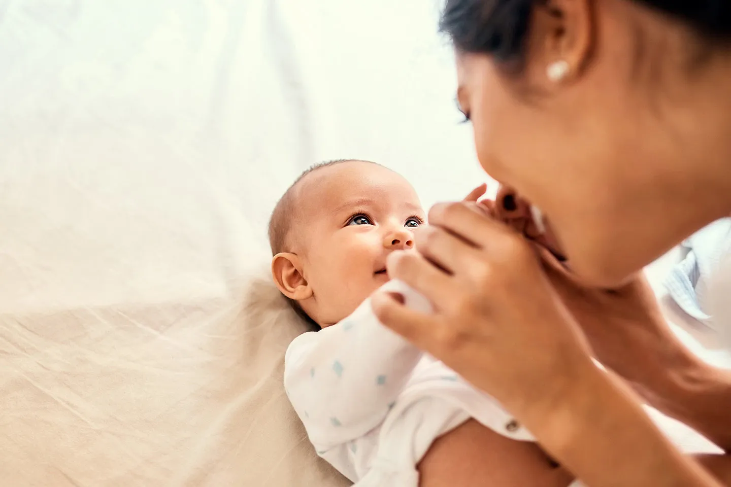 Mother with small kid